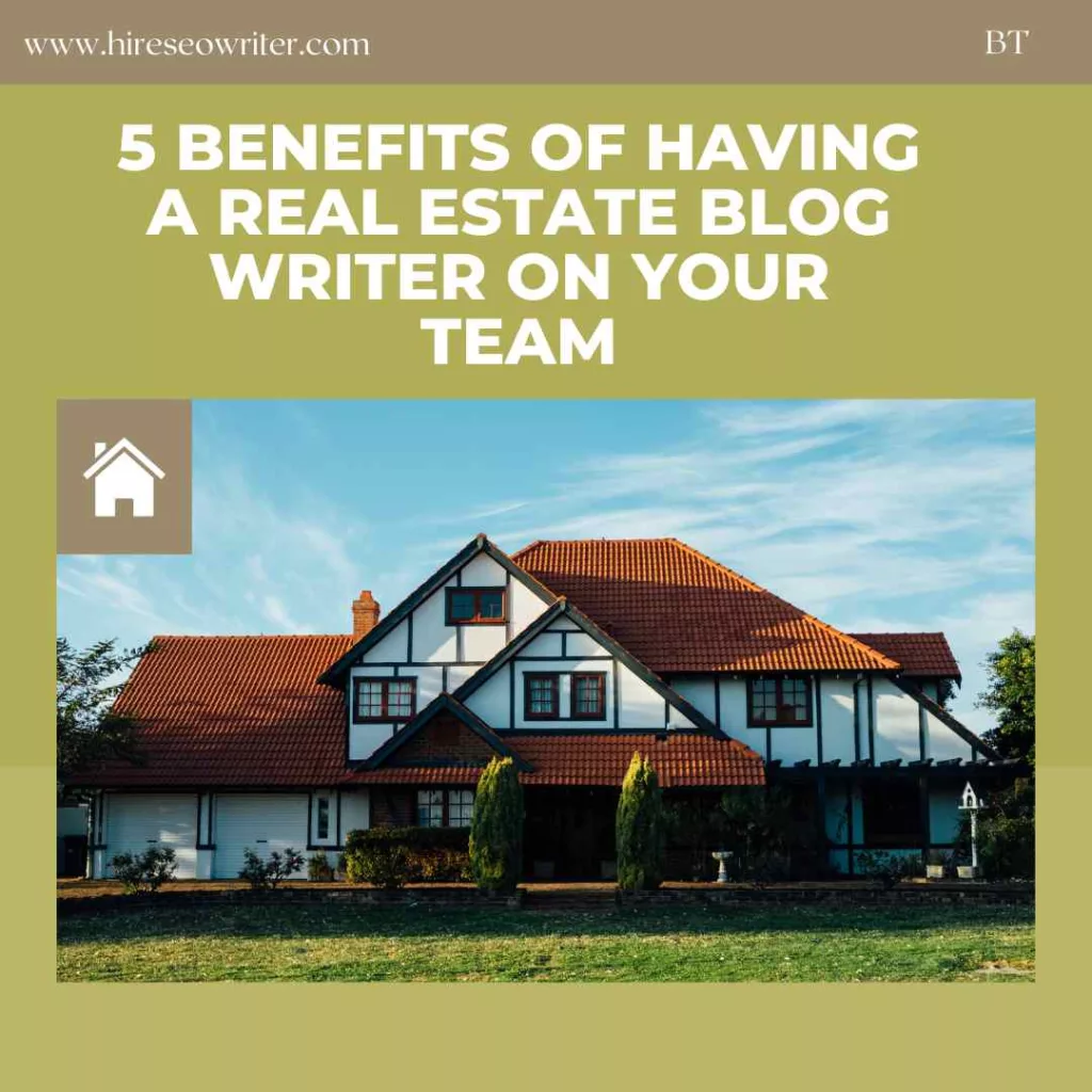 real estate blog writer