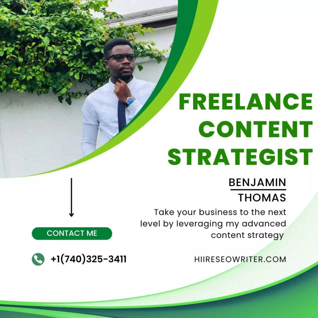 Freelance Content Strategist Benjamin Thomas