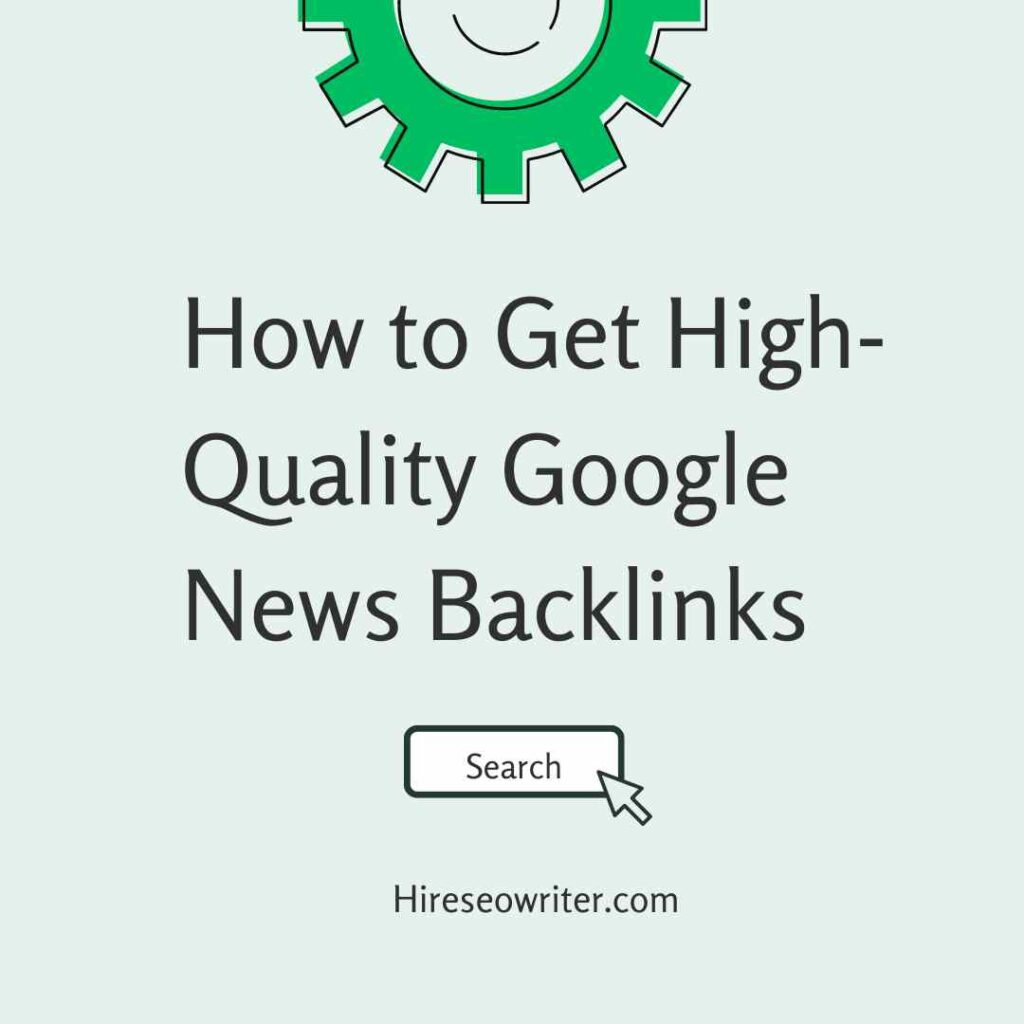 Google News Backlinks
